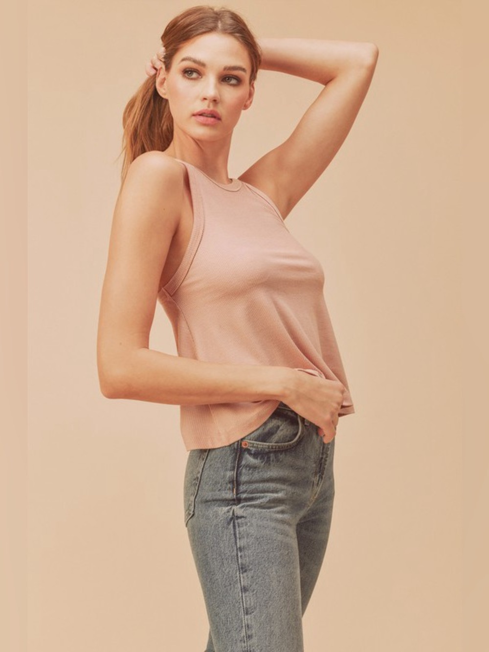 Aemi + Co Lightweight Ribbed Tank - Picture 3 of 4